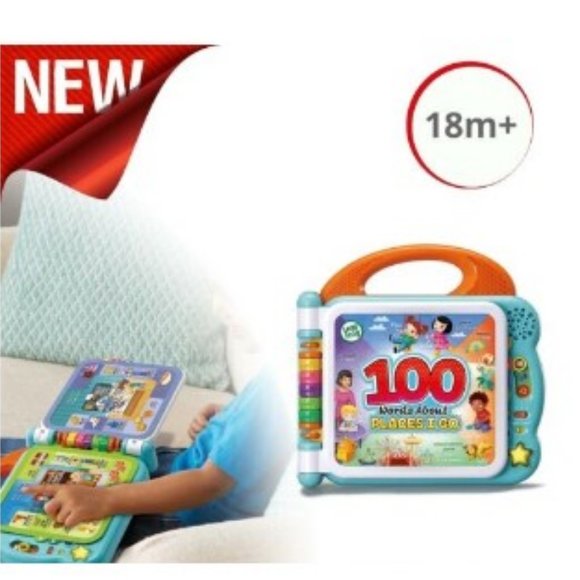 LeapFrog 100 Words About Places I Go Book NWT🆕 😮‍💨⚡🚚 - Picture 2 of 14